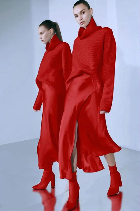 2021秋冬女裝十大流行色 晴空藍、嫩粉紅等色彩都很美(圖40)